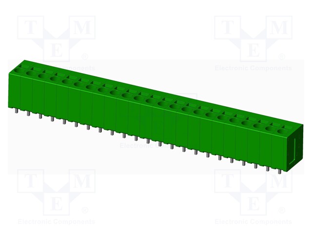 Connector: PCB terminal block; terminal; angled; Plating: tinned