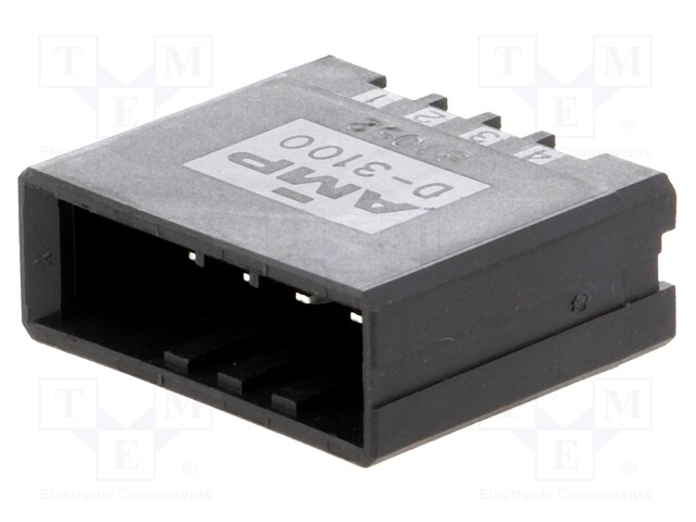 Socket; wire-board; male; D-3100S; 3.81mm; PIN: 4; Layout: 1x4; 250V