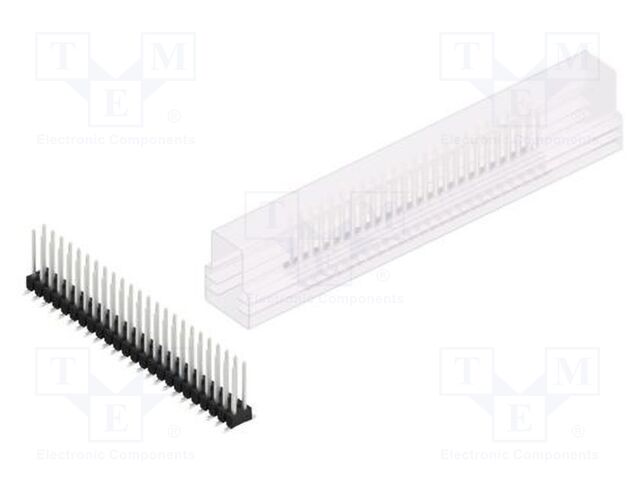 Connector: pin strips; pin header; male; PIN: 48; 2.54mm; SMT; 2x24