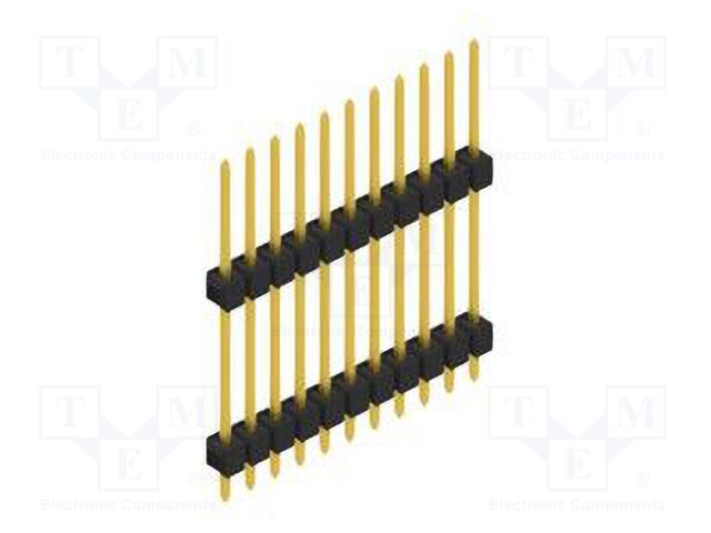 Connector: pin strips; pin header; male; PIN: 11; 2.54mm; THT; 1x11