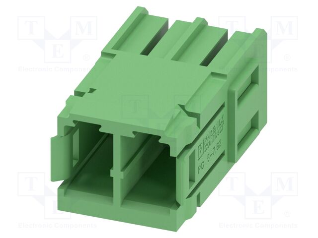 PCB headers, nominal cross section: 6 mm?, color: green, nom