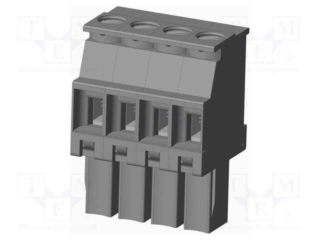 Connector: pluggable terminal block; plug; female; angled 90°