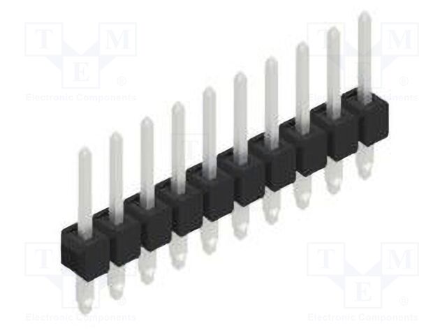 Connector: pin strips; pin header; male; PIN: 10; 2.54mm; THT; 1x10