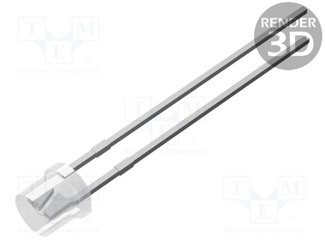 LED; red; 1.8mm; 2mcd; 50°; 2VDC