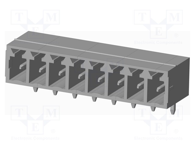 Connector: pluggable terminal block; socket; male; on PCBs
