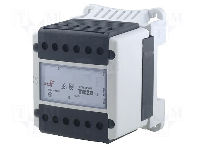Transformer: safety; 63VA; 230VAC; 230V; IP20; Mounting: DIN; 1.48kg