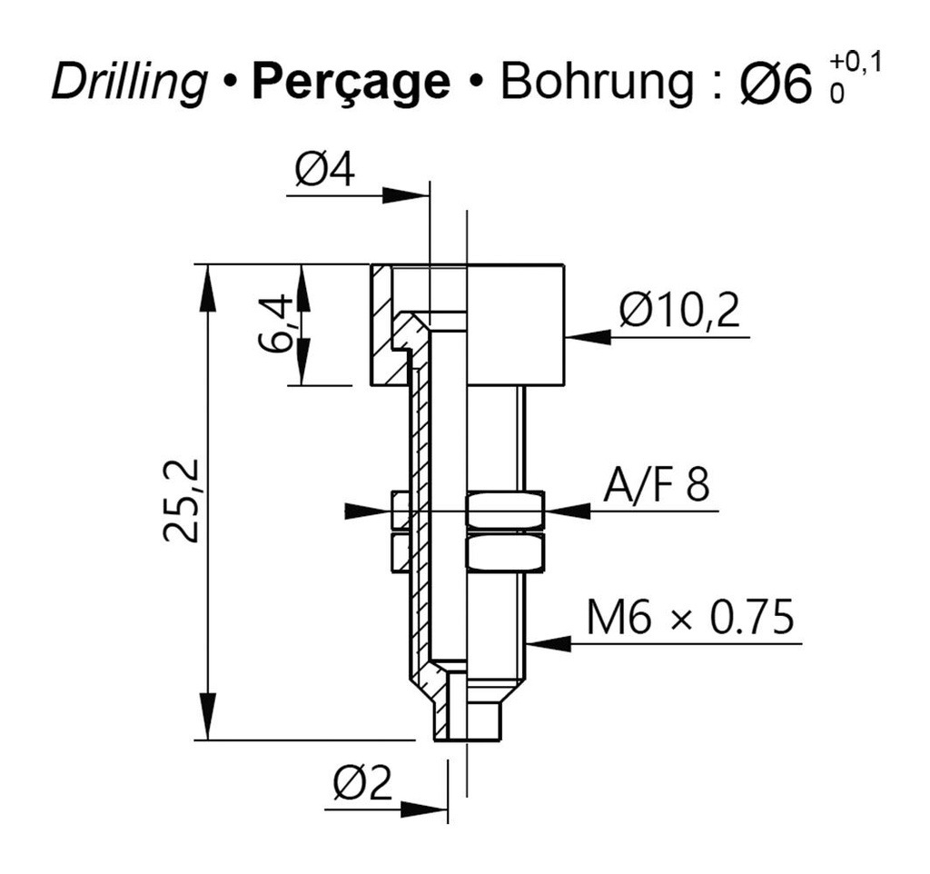Socket; 4mm banana; 36A; 30VAC; 60VDC; Cutout: Ø6mm; yellow