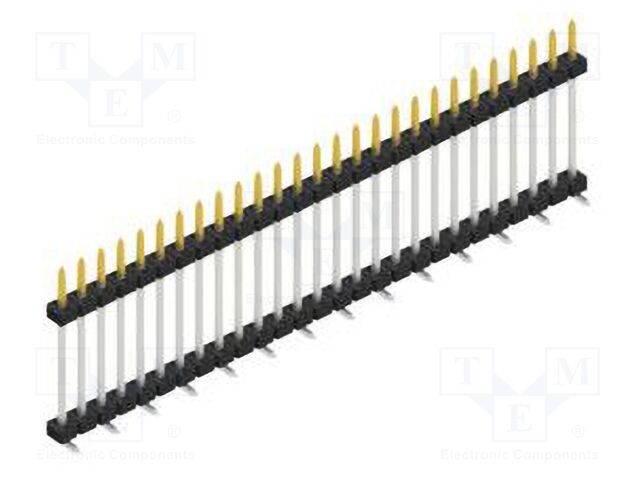 Connector: pin strips; pin header; male; PIN: 27; 2mm; SMT; 1x27