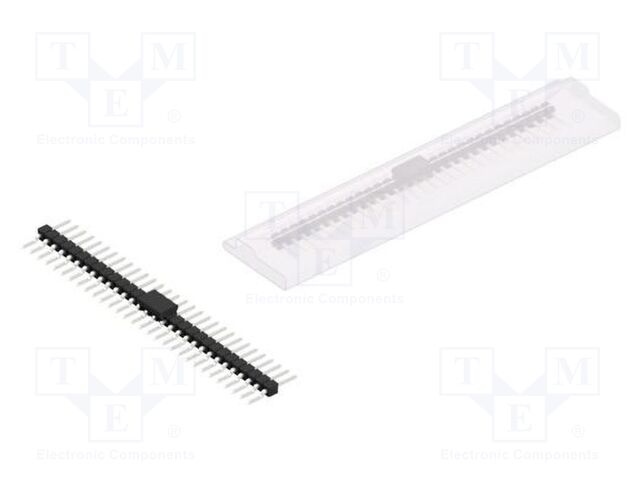 Connector: pin strips; pin header; male; PIN: 30; 2.54mm; SMT; 1x30