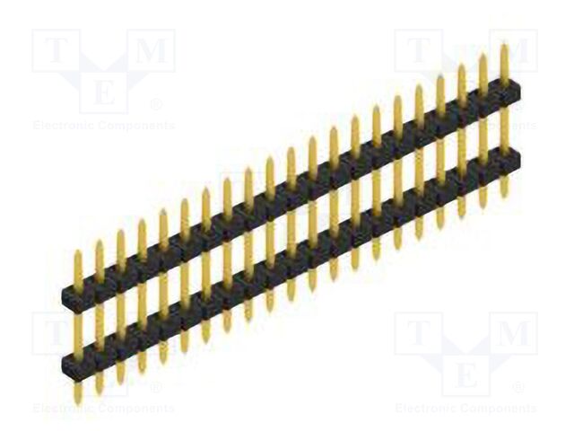 Connector: pin strips; pin header; male; PIN: 21; 2mm; THT; 1x21