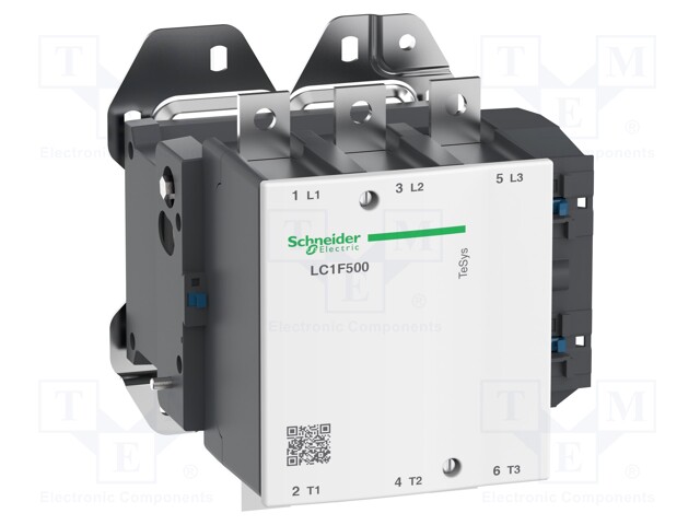 Contactor: 3-pole; NO x3; 230VAC; 500A; DIN; TeSys F; -5÷55°C; 1kV