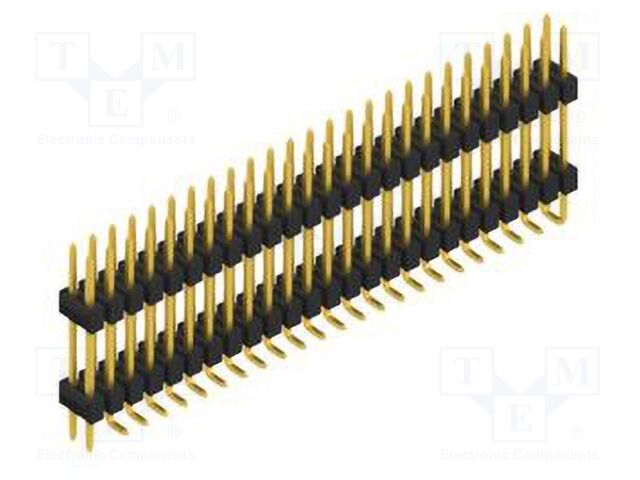 Connector: pin strips; pin header; male; PIN: 50; 2.54mm; SMT; 2x25