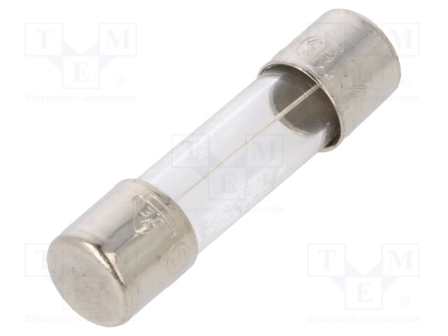 Fuse: fuse; time-lag; 63mA; 250VAC; cylindrical,glass; 5x20mm; 5ST