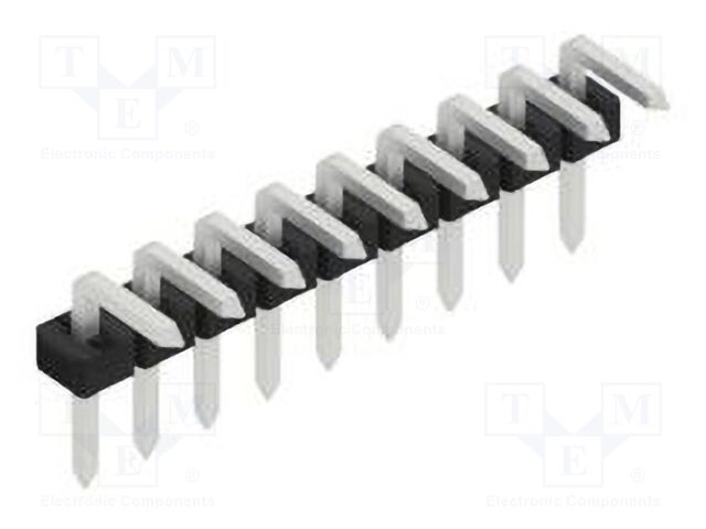 Connector: pin strips; pin header; male; PIN: 9; 2mm; THT; 1x9; 100V