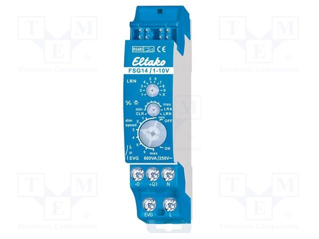Dimmer controller; for DIN rail mounting; 230VAC; NO; 600VA