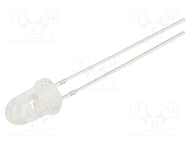 LED; 5mm; bullet; orange; 50000÷60000mcd; 8°; 20mA; 1.8÷2.6V