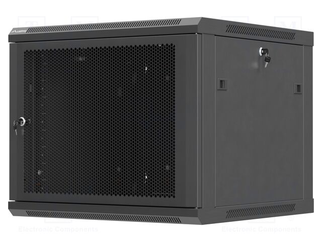 Enclosure: rack cabinet; Standard: 19"; 9U; black; Z: 600mm; X: 600mm