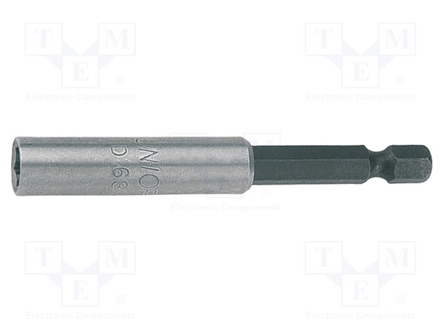 Holder; Overall len: 50mm; Mounting: 1/4" (C6,3mm),1/4" (E6,3mm)