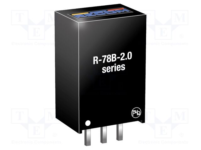 Converter: DC/DC; 2.4W; Uin: 4.75÷32V; Uout: 1.2VDC; Iout: 2A; SIP3