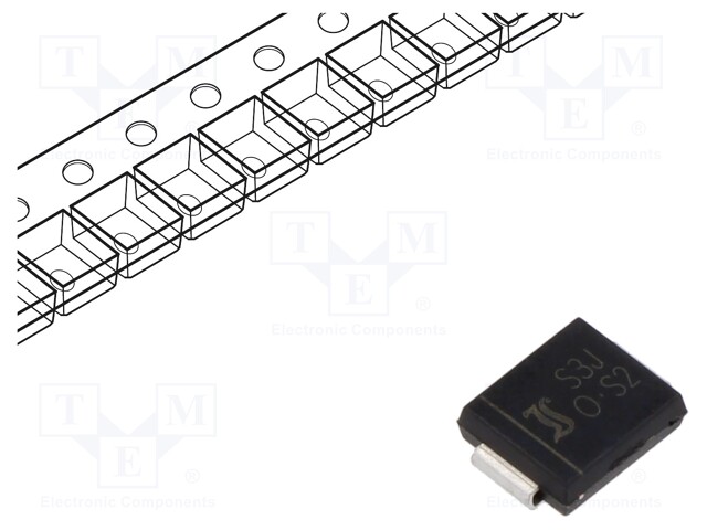 Diode: rectifying; SMD; 600V; 3A; 1.5us; Package: reel,tape; SMC