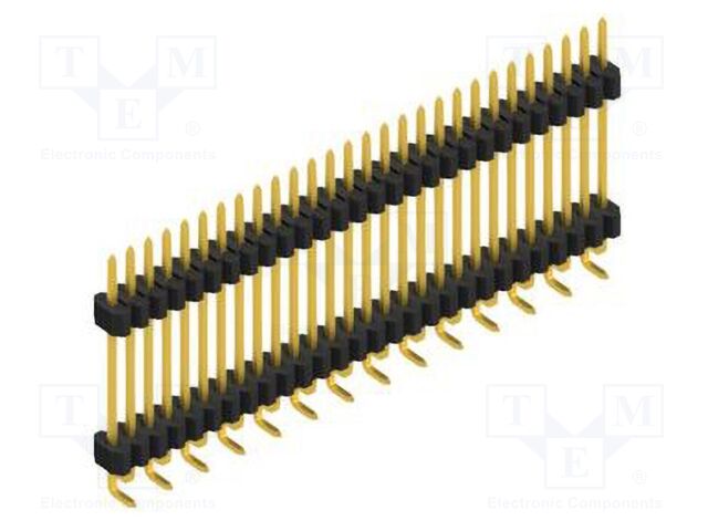 Connector: pin strips; pin header; male; PIN: 28; 1.27mm; SMT; 1x28