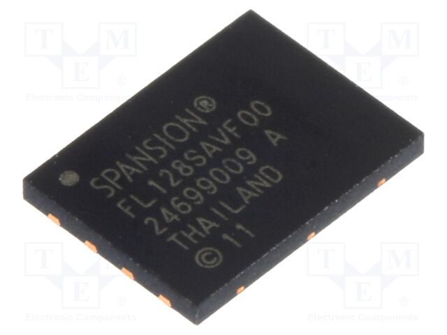 IC: FLASH memory; 128MbFLASH; QUAD SPI; 133MHz; 2.7÷3.6V; WSON8