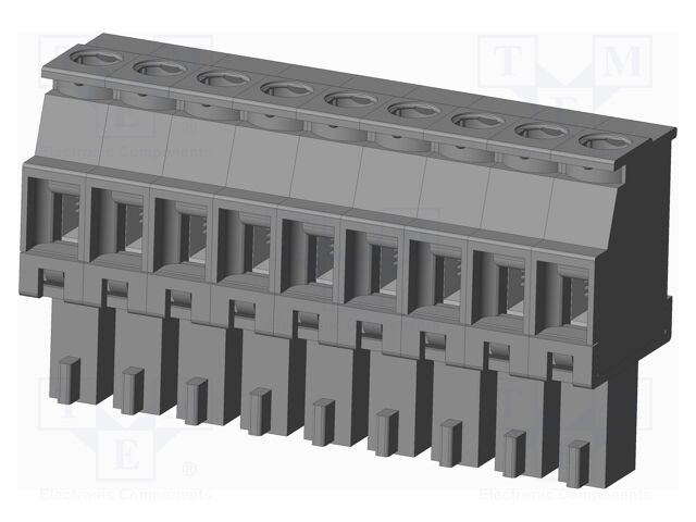 Connector: pluggable terminal block; plug; female; angled 90°