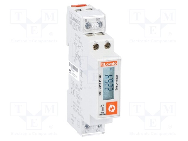 Counter; digital,mounting; for DIN rail mounting; single-phase