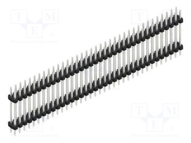 Connector: pin strips; pin header; male; PIN: 72; 2mm; THT; 2x36