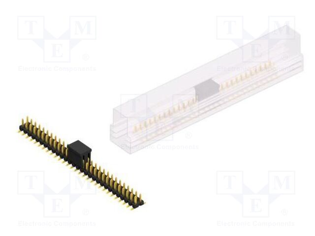 Connector: pin strips; pin header; male; PIN: 58; 2.54mm; SMT; 2x29