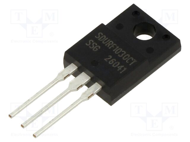 Diode: rectifying; THT; 300V; 2x5A; tube; TO220FPAB; Ufmax: 1.3V