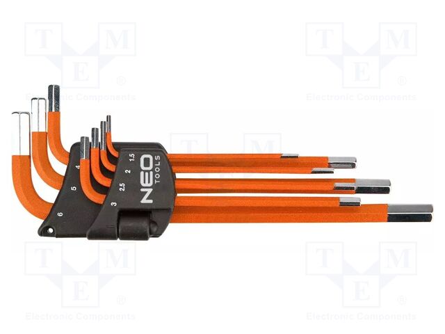 Wrenches set; hex key; 7pcs.