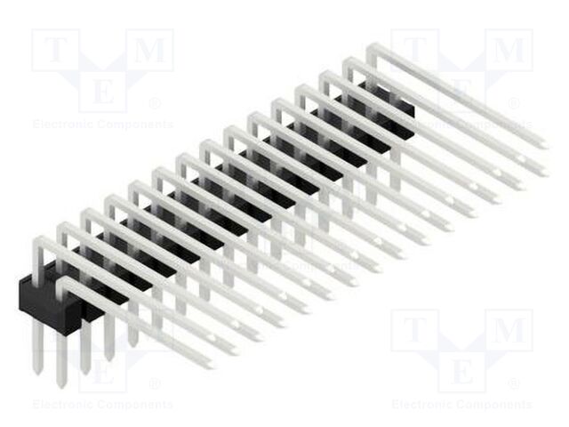 Connector: pin strips; pin header; male; PIN: 30; 2.54mm; THT; 2x15