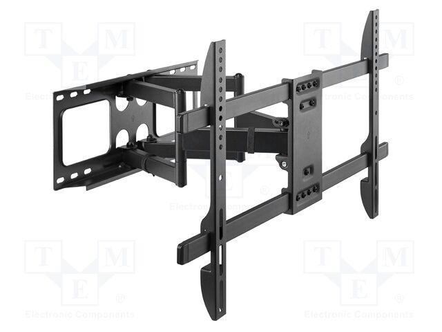 Holder; for wall mounting; 60kg; 37÷80"; black