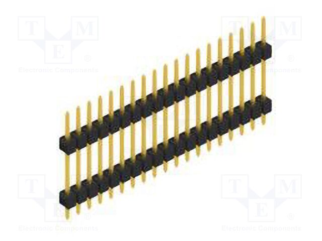 Connector: pin strips; pin header; male; PIN: 19; 2.54mm; THT; 1x19