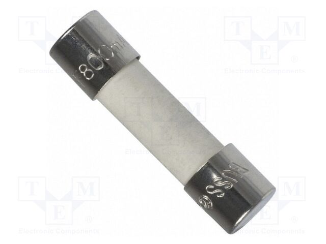 Fuse: fuse; quick blow; 500mA; 250VAC; ceramic,cylindrical; 5x20mm