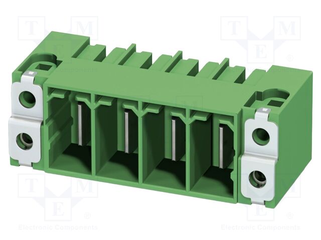 PCB headers, nominal cross section: 35 mm?, color: green, no