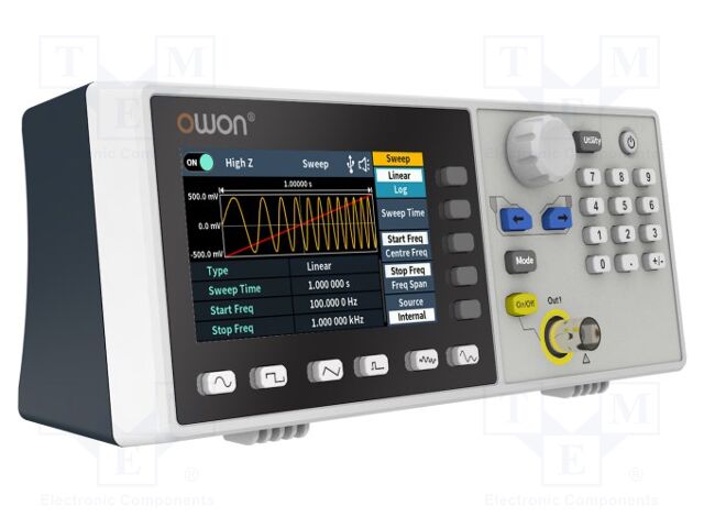 Generator: arbitrary, function; 30MHz; LCD TFT 3,6"; 480x272