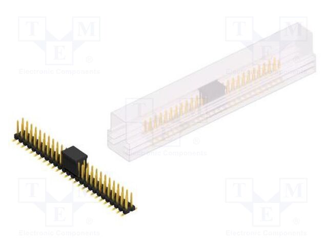 Connector: pin strips; pin header; male; PIN: 52; 2.54mm; SMT; 2x26