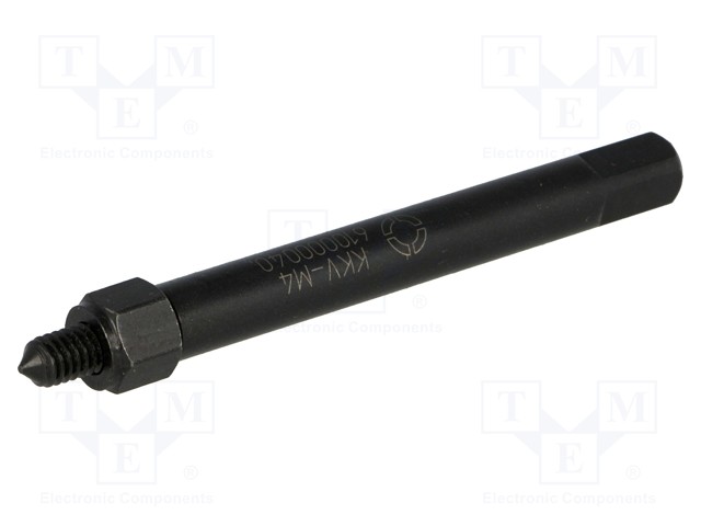 For threaded inserts mounting; Dia: 6mm; Spanner: 7mm; Thread: M4