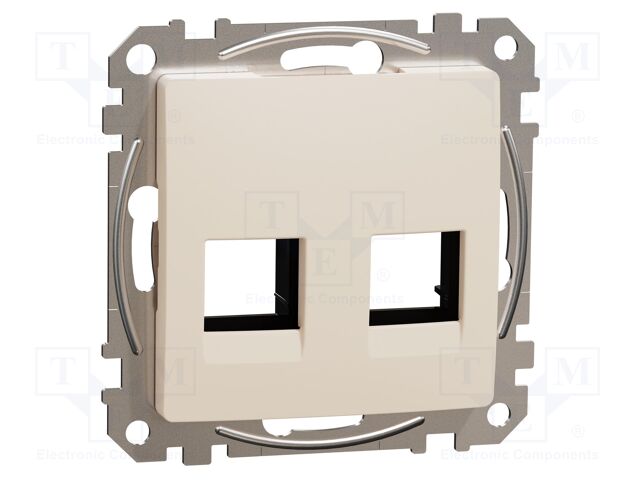 Central plate; IP20; plaster embedded; beige; Illumin: none