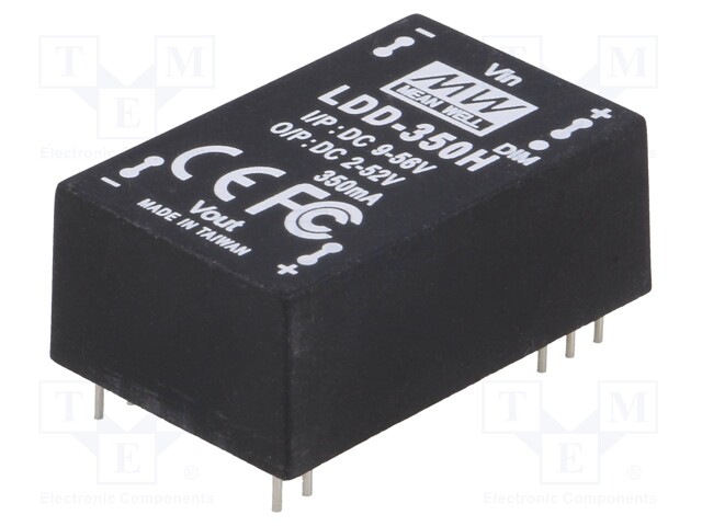 Converter: DC/DC; 18W; Uin: 9÷56V; Uout: 2÷52VDC; Iin: 320mA; 15.6g