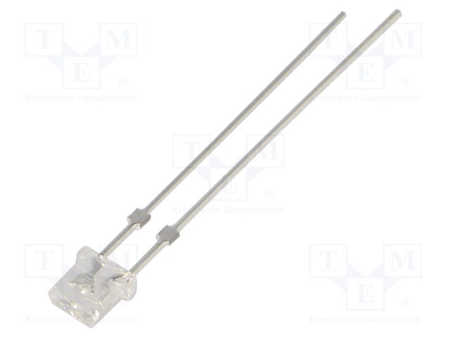 LED; blue; rectangular; 4.7x2mm; 500÷750mcd; 115°; Front: flat; 20mA