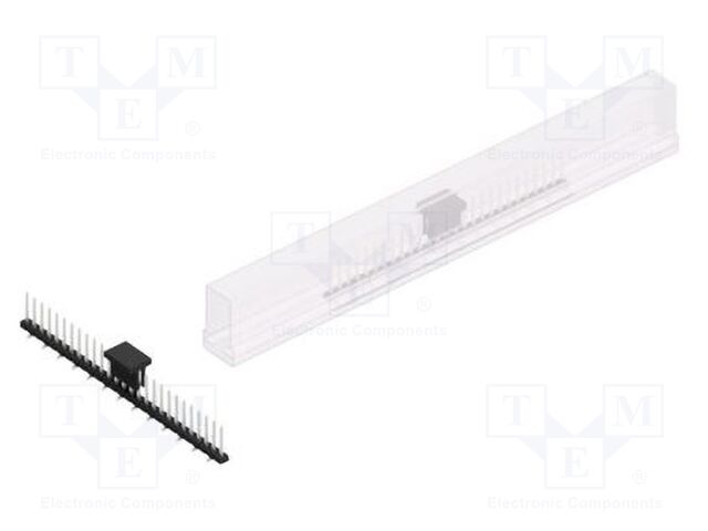 Connector: pin strips; pin header; male; PIN: 27; 2mm; SMT; 1x27