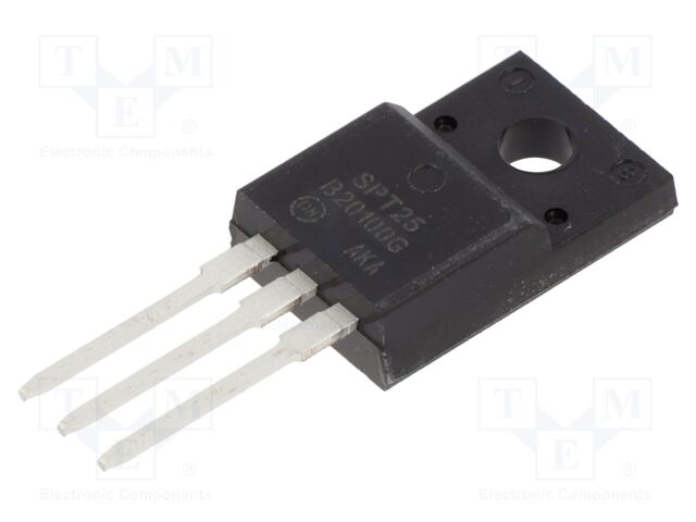 Diode: Schottky rectifying; THT; 100V; 20A; TO220FP; tube