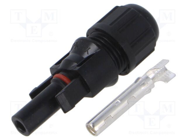 Connector: solar; female; straight; 4÷6mm2; with contacts; crimped