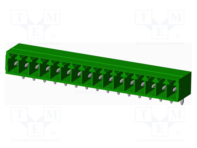 Connector: pluggable terminal block; socket; male; angled 90°