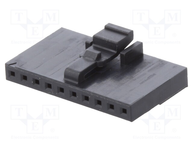 Plug; wire-wire/PCB; female; Milli-Grid; 2mm; PIN: 10; w/o contacts