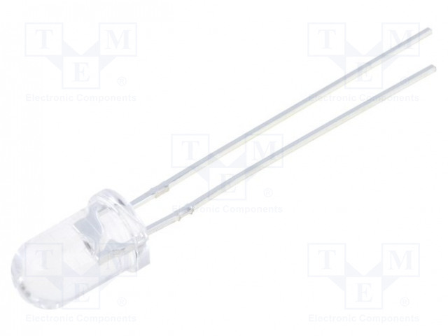 LED; 5mm; red; 8200÷10600mcd; 15°; Front: convex