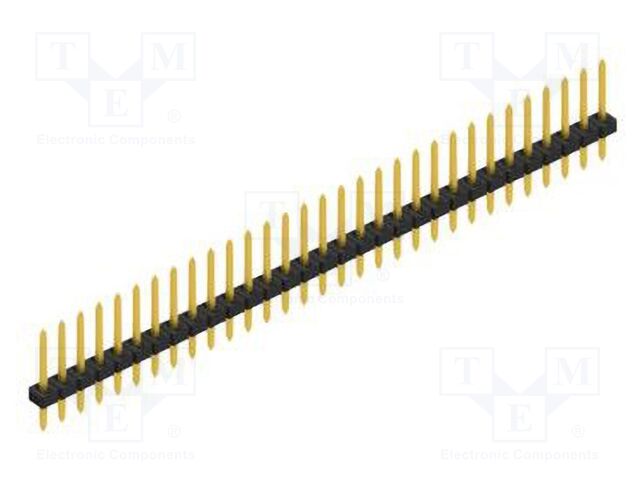 Connector: pin strips; pin header; male; PIN: 31; 2mm; THT; 1x31